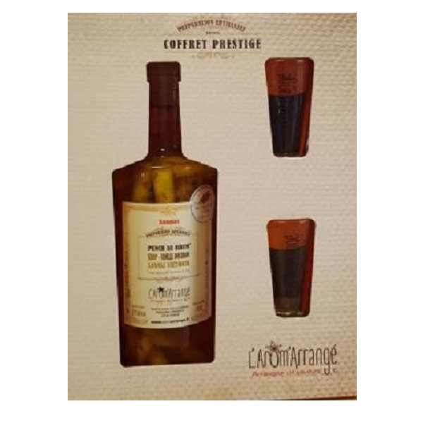 Coffret 1 B. Rhum Arrangé et 2 verres – André Claude