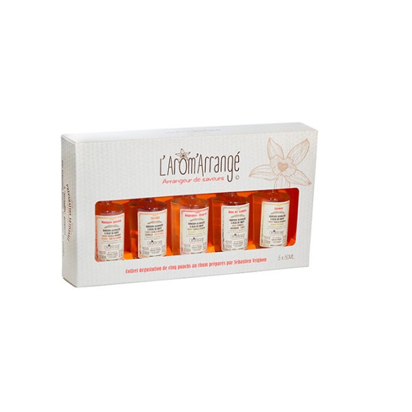 Coffret Dégustation Rhum Arrangé 5 B. x 5 cl – André Claude